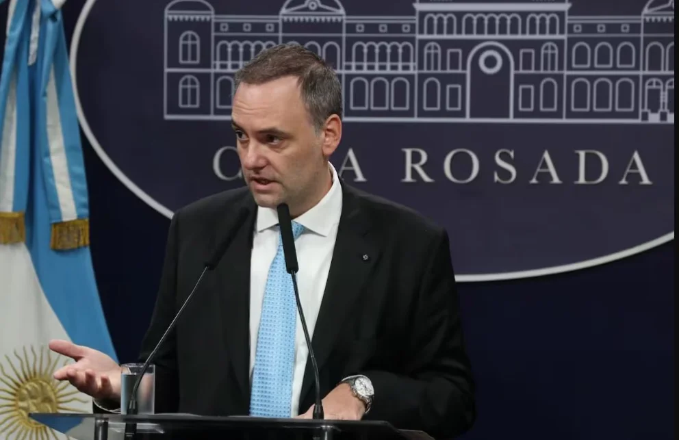 El jefe de Gabinete Manuel Adorni.
