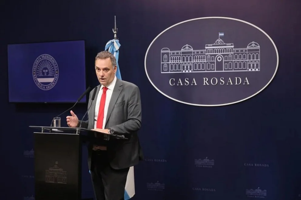 El jefe de Gabinete Manuel Adorni.