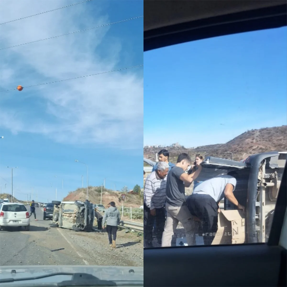 Nuevo choque en la ruta 7: volcó una camioneta y hay incógnitas ...