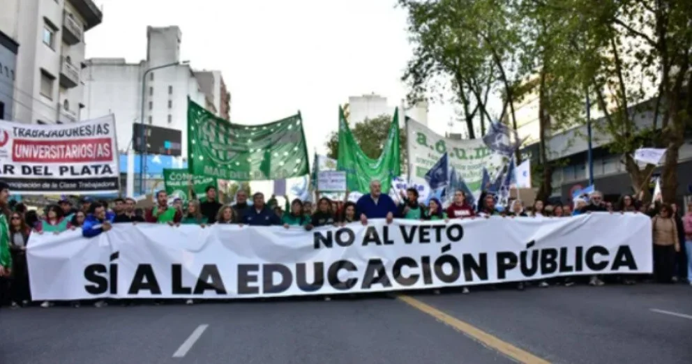 El Gobierno aun no cumple la Ley de financiamiento universitario y CONADU decidió otro paro con acciones. Foto: gentileza.