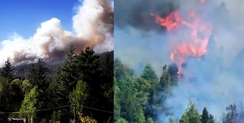 Un miércoles marcado a fuego vive la ciudad rionegrina de Bariloche, con la generación de ocho focos de incendios en las últimas 72 horas en las laderas del cerro Otto. 