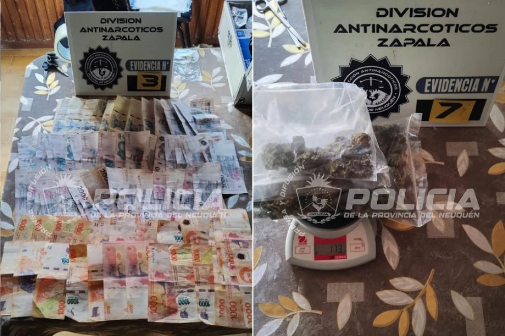 La pesquisa se inició a partir de denuncias anónimas realizadas mediante la App “Neuquén Te Cuida” y la plataforma “Denuncia Narco Web” del Ministerio Público Fiscal, se indicó oficialmente. Foto: Prensa Policial.