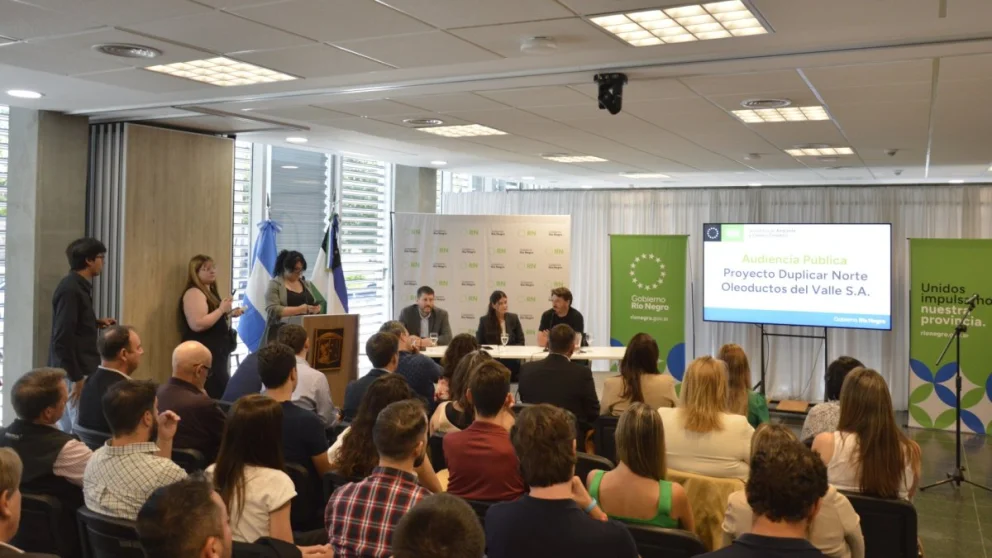 La Audiencia Pública por el Oleoducto Duplicar Norte se realizó en Cipolletti 
