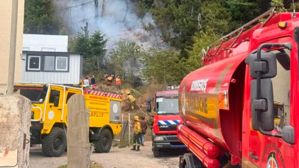 Sobre el final de la tarde de este vierne se informó que el fuego fue contenido. Foto: NA