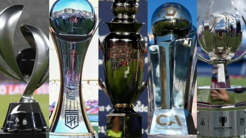 Todos los trofeos que dará el fútbol argentino en 2026. Foto: archivo