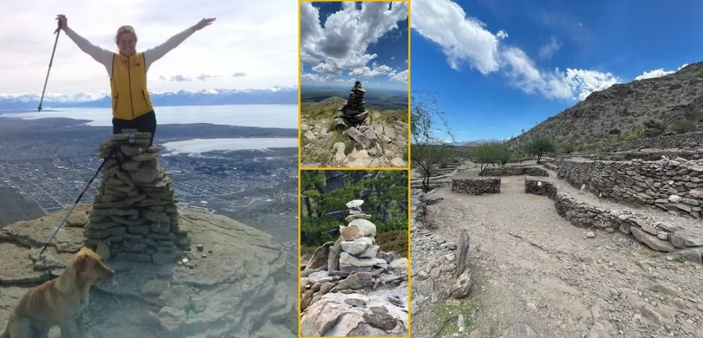 En el cerro Cristal de El Calafate, en el Moyano, en Merlo (San Luis), en las ruinas de Quilmes, en cada elevación de nuestro país, ahí están: con la voz de la memoria. 
