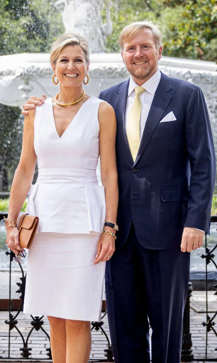 Ma&Igrave;&Acirc;&Acirc;&Acirc;xima de Holanda en una visita oficial a Estados Unidos con el brazalete de Lisi Fracchia. 