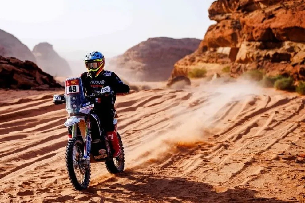 Gran día para Santiago Rostán en el Dakar. Foto: archivo