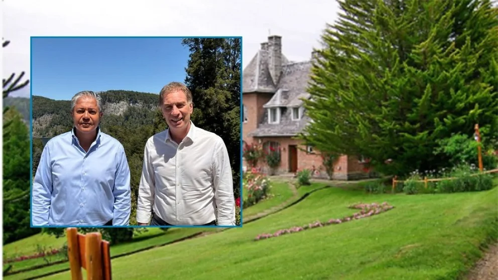 El gobernador neuquino y el titular del Interior se reunieron en la residencia de El Messidor, en Villa La Angostura. Foto: X/archivo