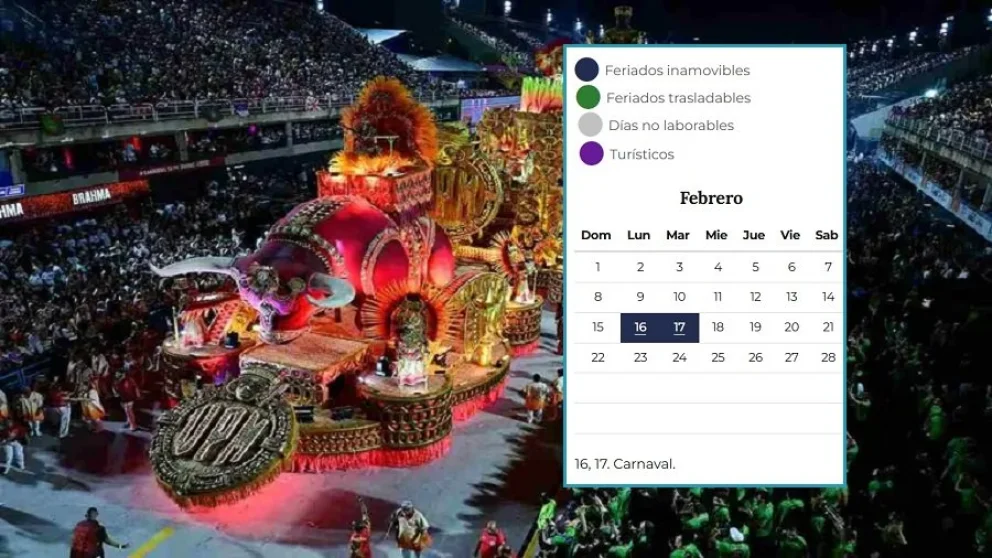 Febrero nos dará un fin de semana largo de cuatro días por las fiestas de Carnaval. 