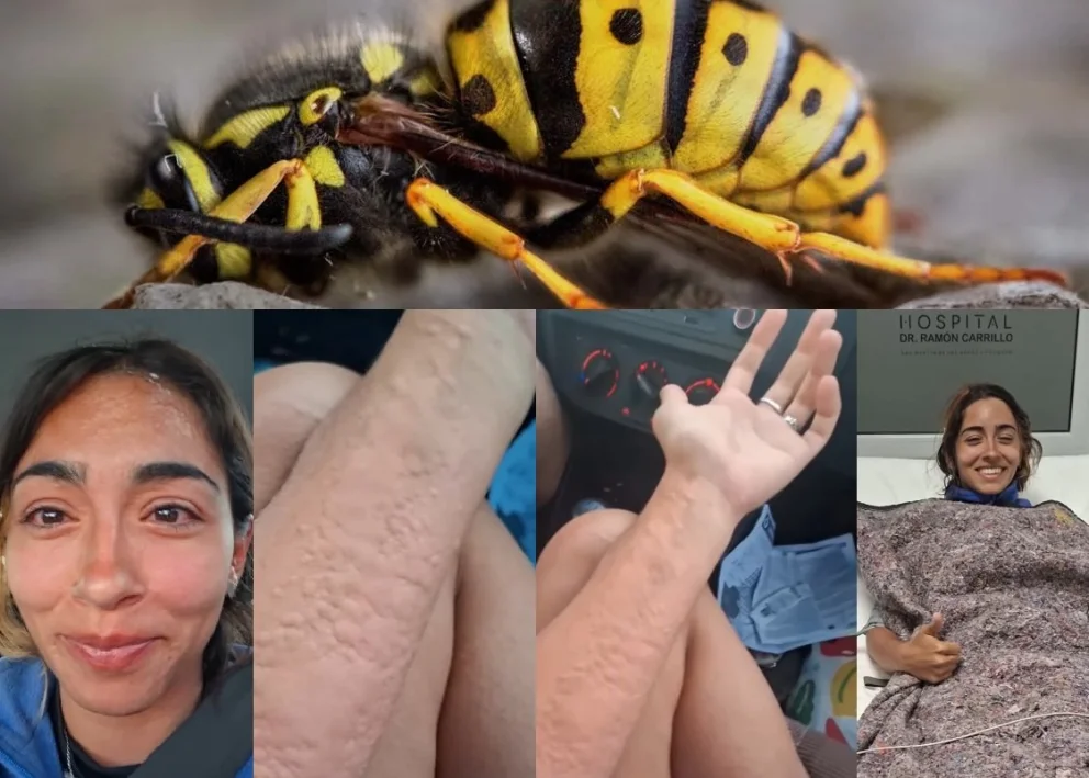 La odisea de la joven quedó reflejada en un video que publicó en sus cuentas virtuales. Fotos: captura de video/archivo
