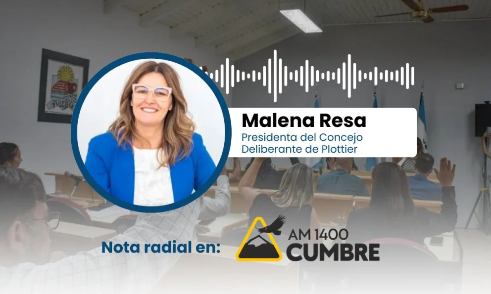 Malena Resa encabezará el Concejo Deliberante de Plottier durante el período legislativo 2026.