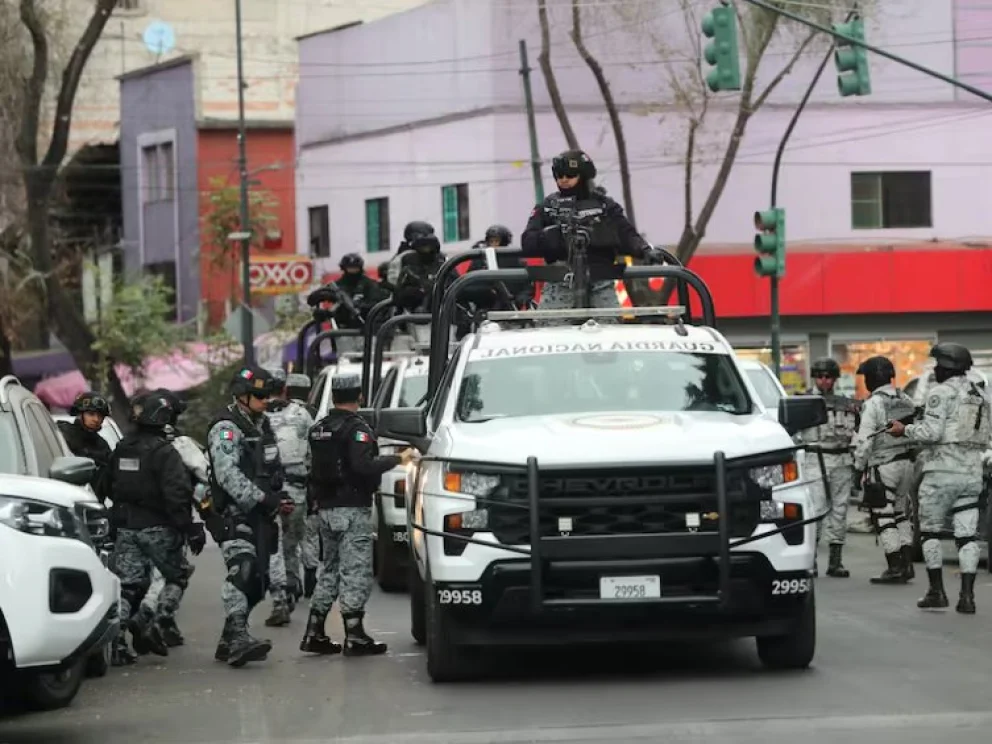 Autoridades federales mexicanas brindaron detalles del operativo en una conferencia desde Palacio Nacional. Foto: Mario Guzmán (EFE)