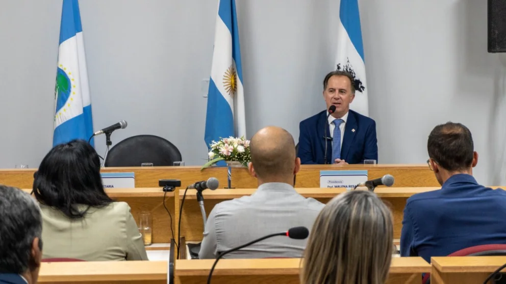 El intendente Luis Bertolini inauguró el período legislativo 2026 en el Concejo Deliberante de Plottier. Foto: Concejo Plottier