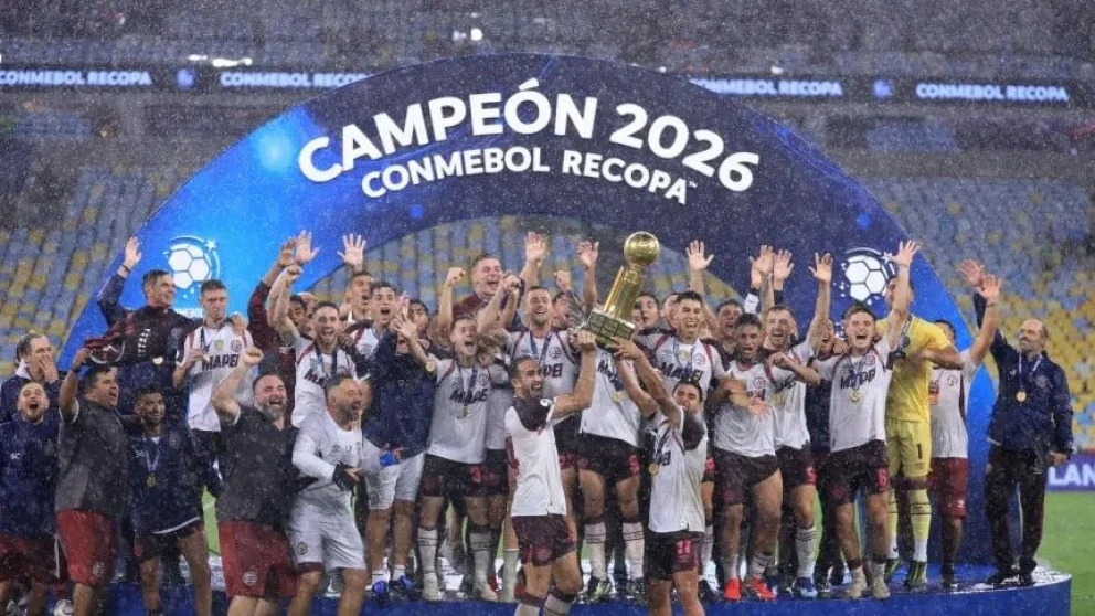 Lanús se consagró campeón de la Recopa Sudamericana. Foto: archivo
