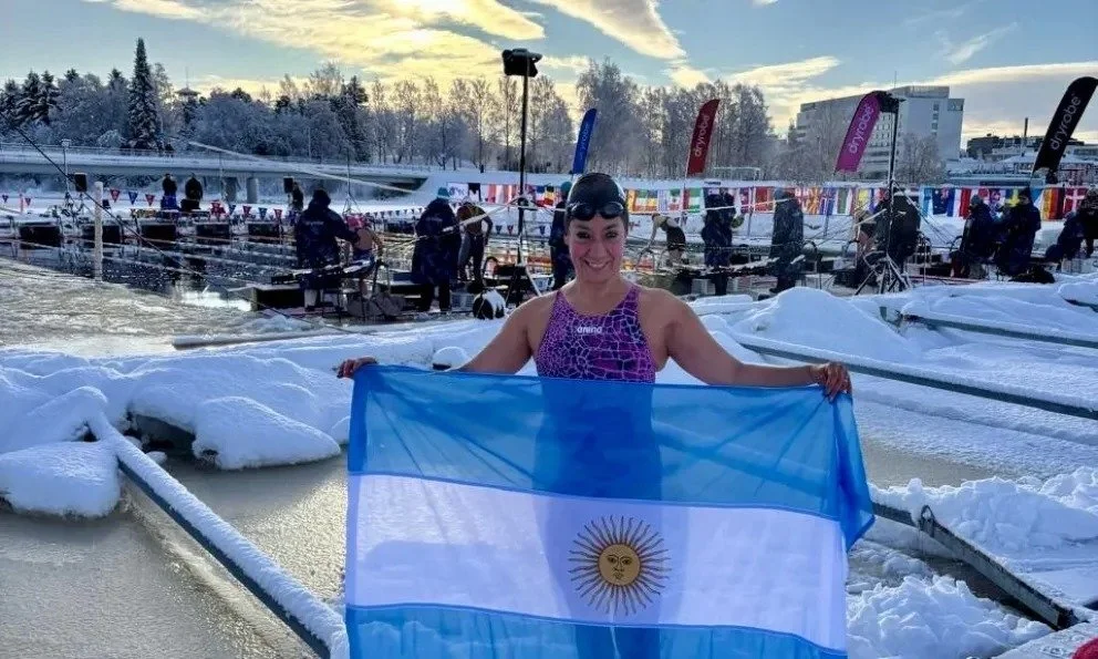 Roxana Pescader ganó en 50 metros libres y en los 450. Ayer martes había logrado el oro en 200 metros libres. Foto: gentileza