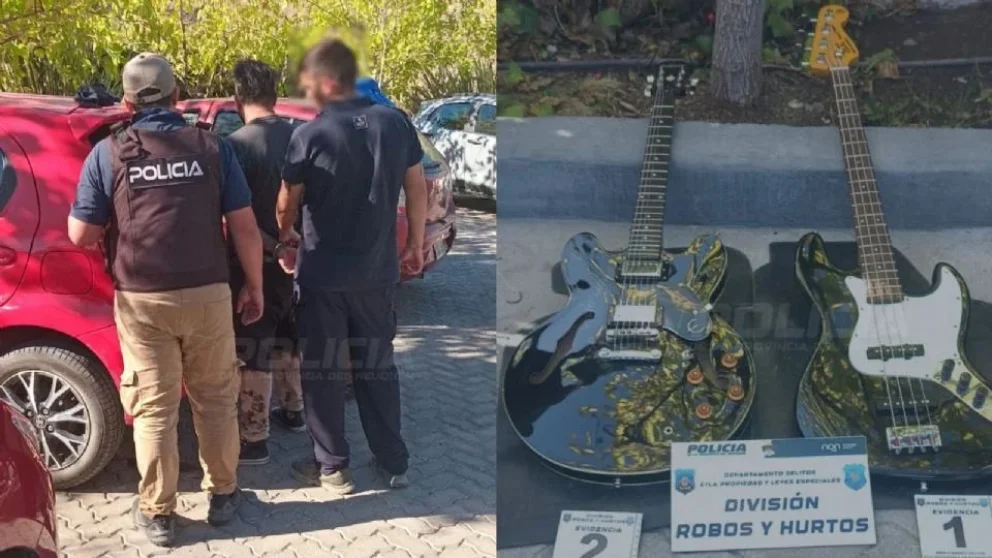 Final feliz para el daminificado: el músico recuperó sus instrumentos robados en febrero.