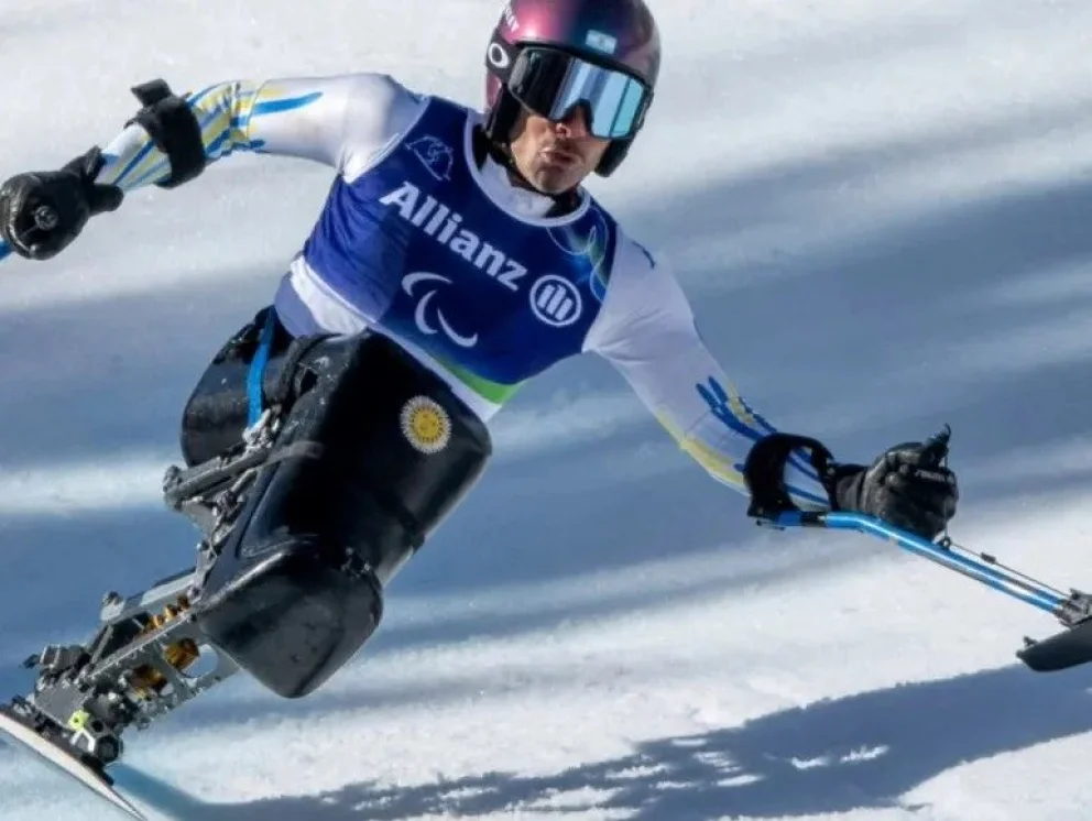 Enrique Plantey en acción en estos JJOO de Invierno. Foto: archivo