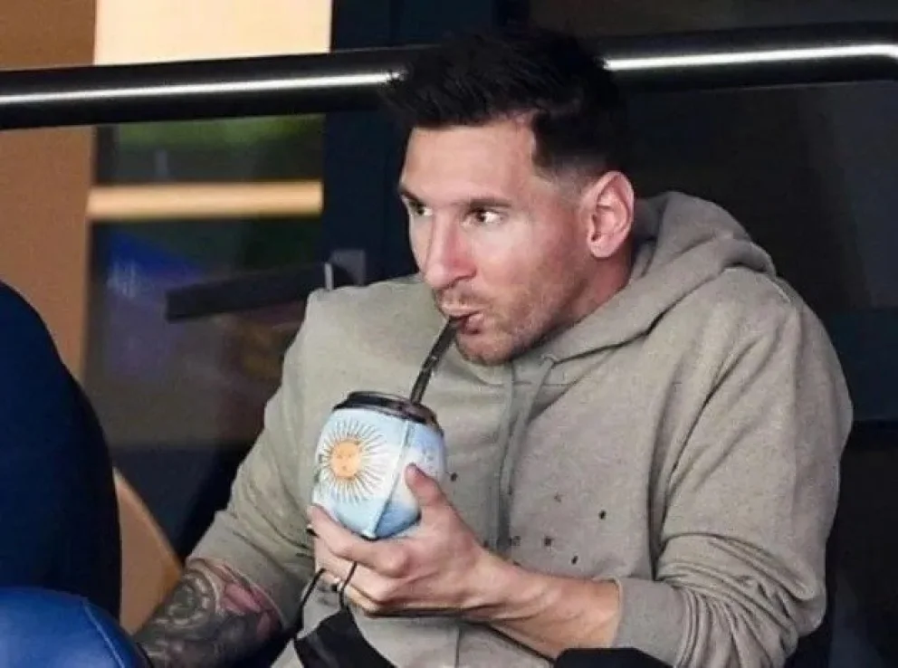 Messi y el mate, una relación inquebrantable. Foto: archivo