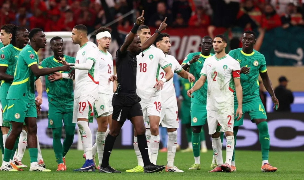 Senegal fue descalificado por retirarse momentáneamente del partido. Foto: RTVE