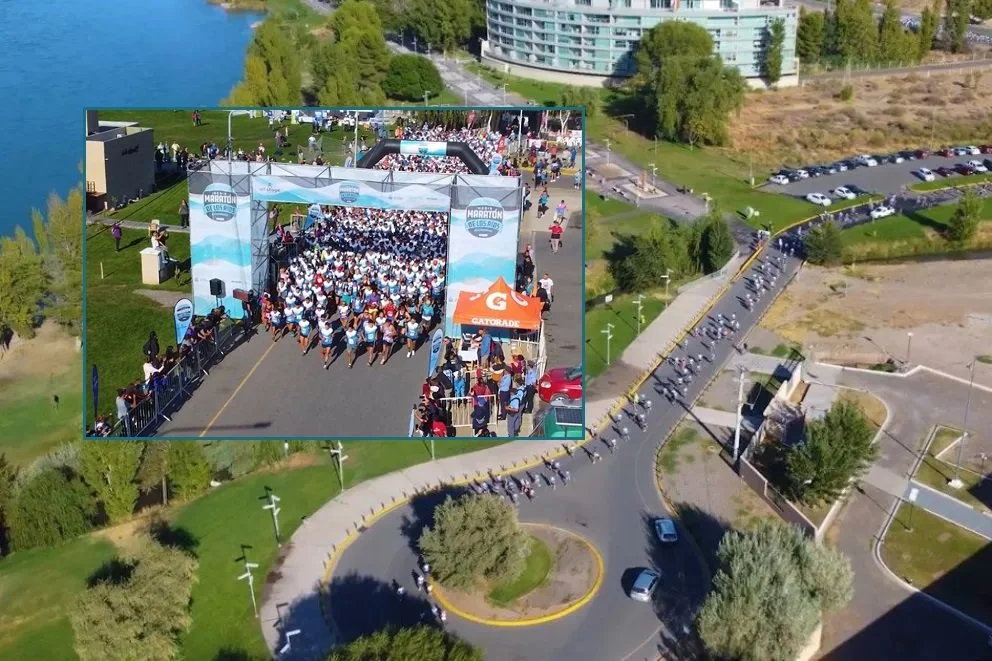 Gran convocatoria para celebrar el Día Internacional del Agua, a orillas del río Limay. Fotos: Neuquén Informa