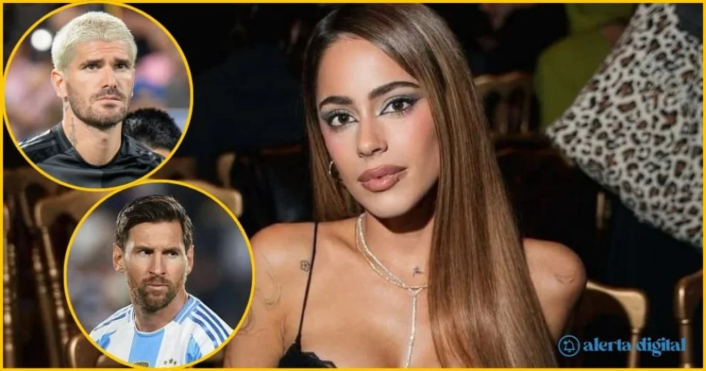 Tini Stoessel junto a Lionel Messi y Rodrigo De Paul en el trailer de su próximo tema