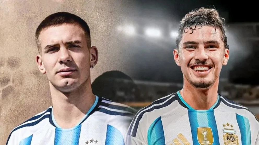 Mastantuono y Panicheli se suman a los convocados de Scaloni. Foto: captura