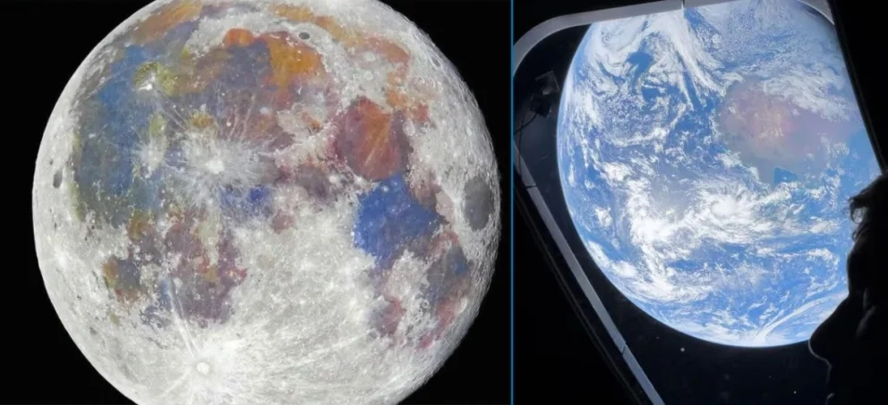 Ya de regreso a la Tierra luego de orbitar por la cara que nunca vemos de la Luna, la misión de la NASA ofrece imágenes impactantes. Fotos: NASA