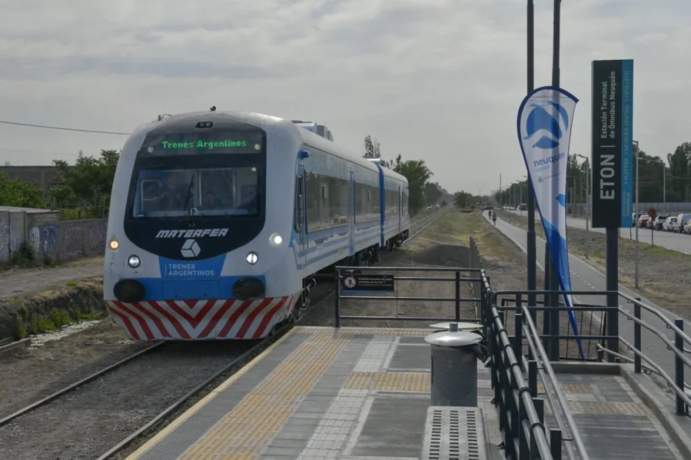 Tren del valle: actualmente, une Plottier con Cipollett, pasando por Neuquén Capital. Foto: gentileza.