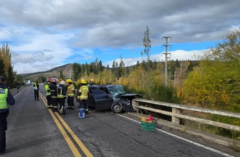 El siniestro se produjo en la media mañana sobre la Ruta 40. Foto: gentileza