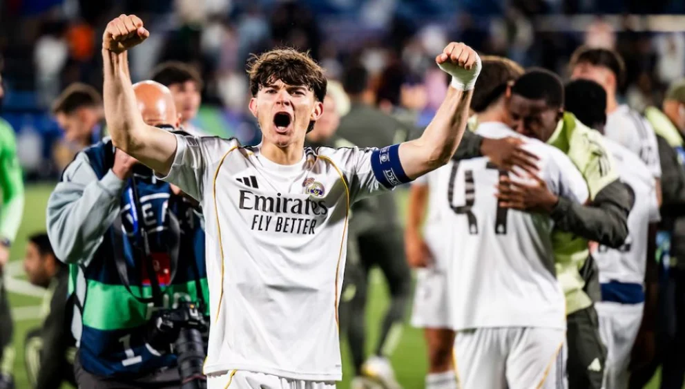 El juvenil convirtió en la definición y levantó el título con el Real Madrid (Foto: archivo)