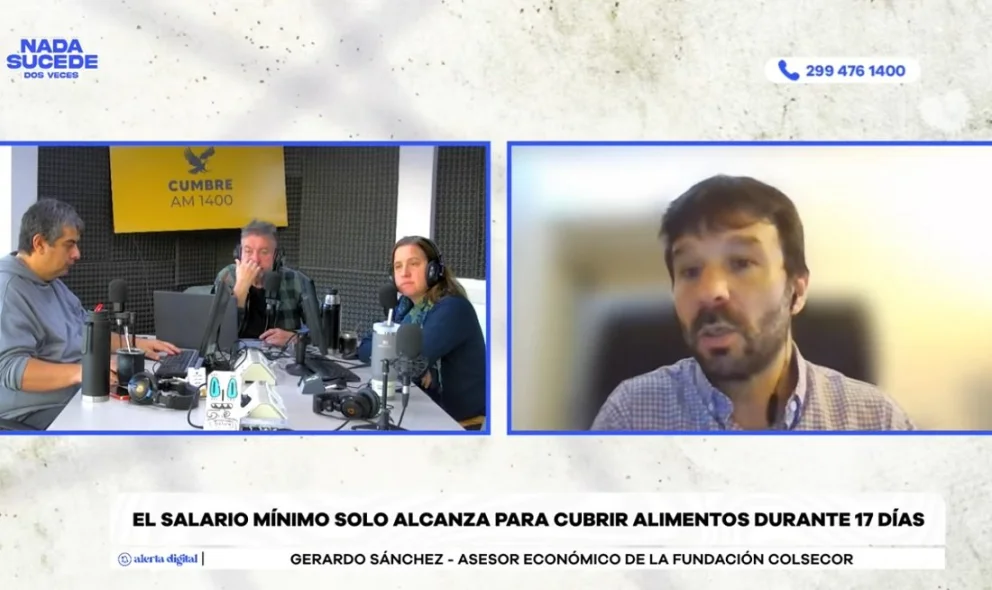 El asesor de la Fundación Colsecor, Gerardo Sánchez, fue entrevistado en AM Cumbre 1400. 