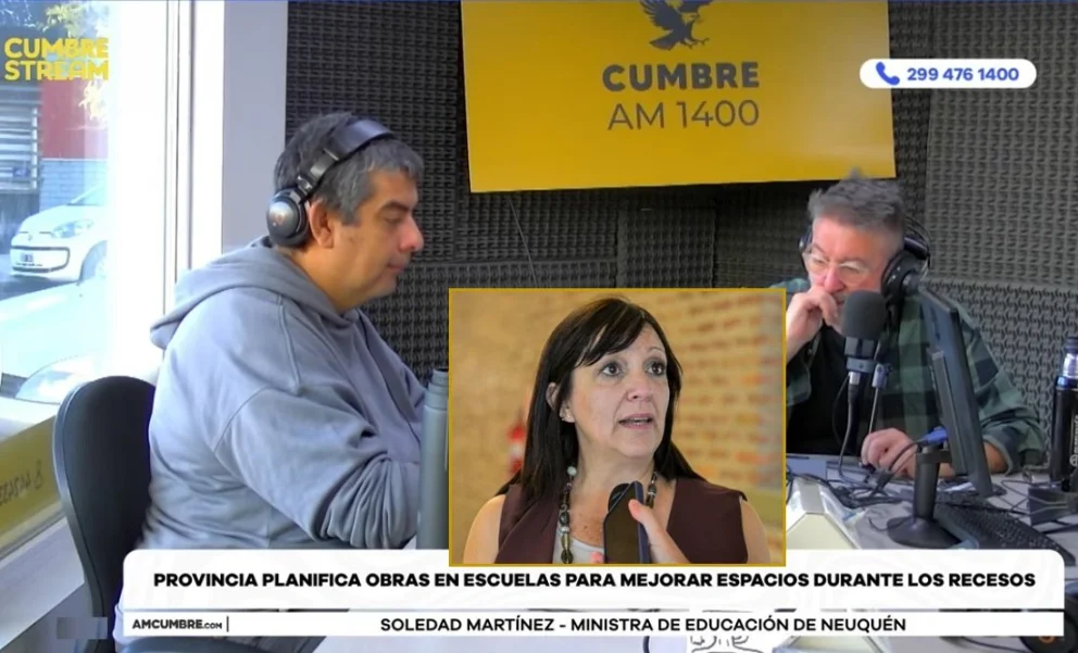 La ministra de Educación del Neuquén realizó declaraciones a AM Cumbre 1400. 