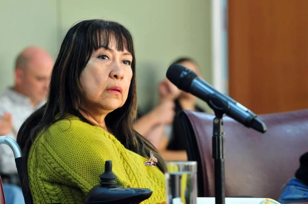 La diputada Guanque presentó el proyecto este miércoles acompañada del gremio SEJUN. Foto: gentileza.
