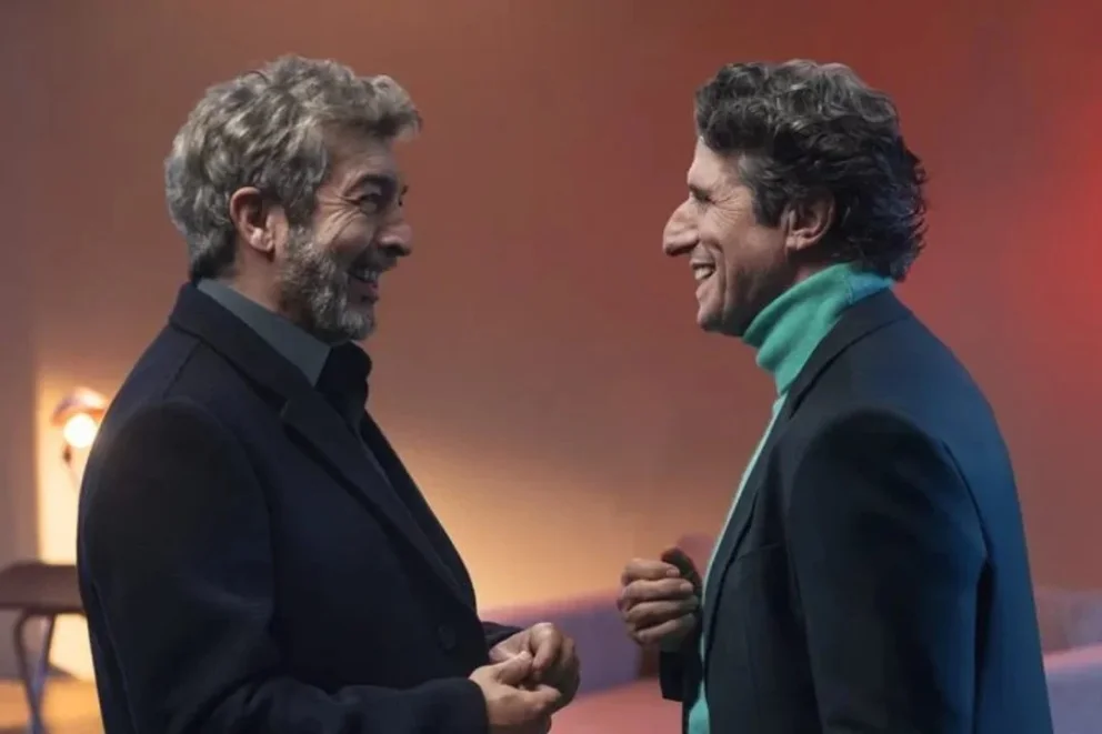 Darín y Peretti en Lo dejamos acá. Foto: Agencia NA/Netflix
