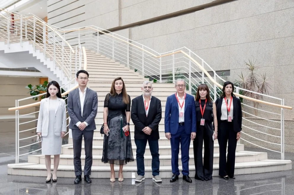 El titular de la cooperativa, Marcelo Severini, encabeza la delegación neuquina. Foto: Prensa CALF