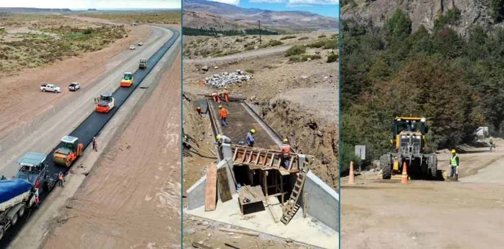 Cómo la inversión provincial en obras dinamiza el empleo, la actividad productiva y la competitividad en todo el territorio neuquino. Fotos: archivo