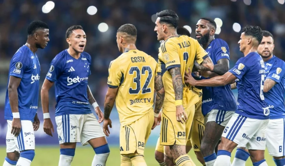 Boca vivió una noche caliente en Brasil. Foto: TN