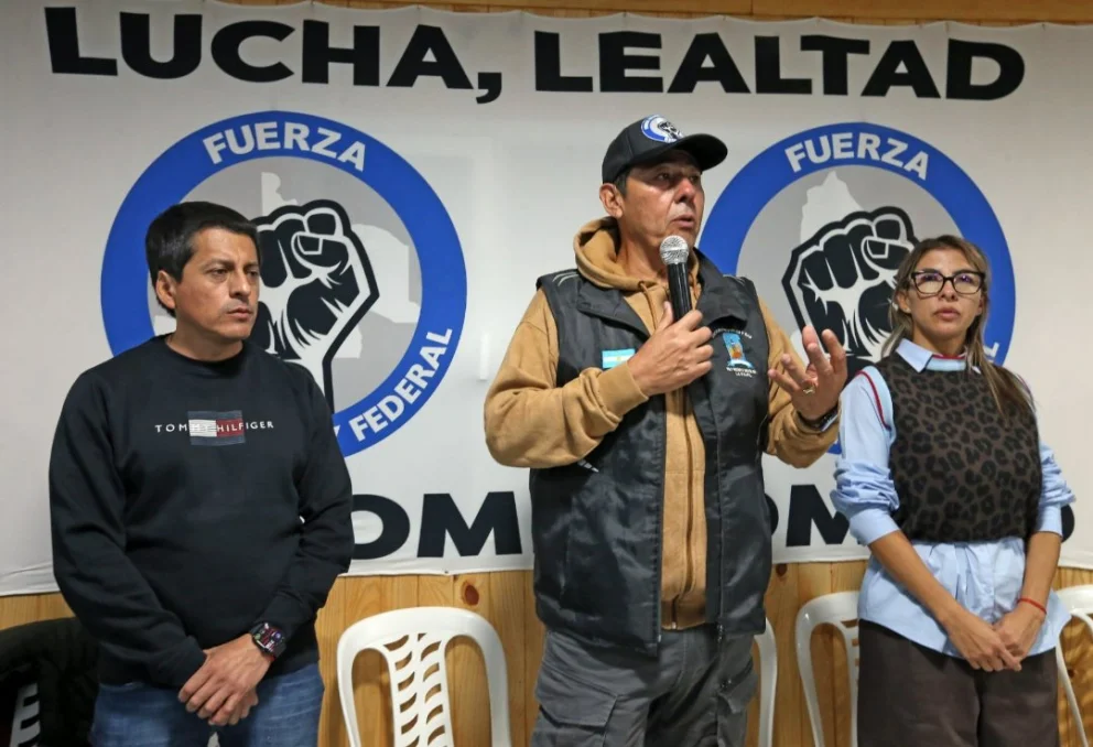 Marcelo Rucci convocó a su militancia en Añelo. Foto: Gentileza