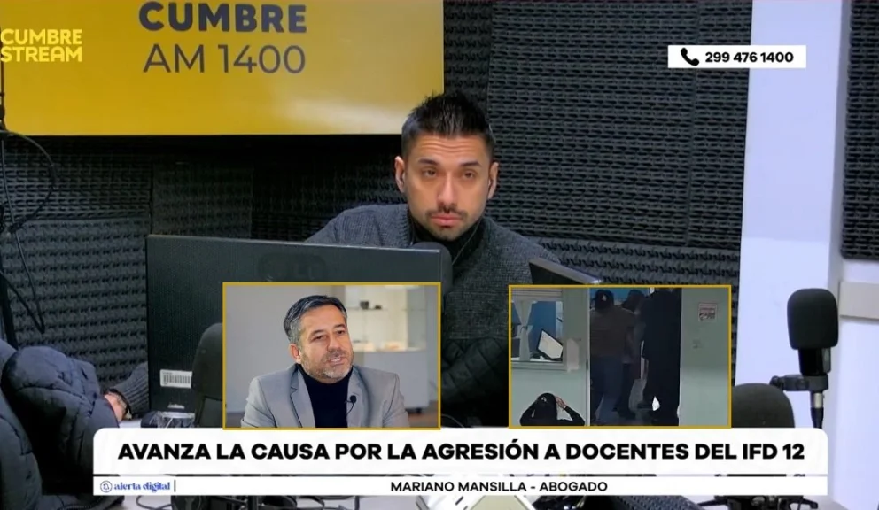 El profesional, que defiende a las docentes agredidas, realizó declaraciones en el programa "La Antesala", por AM Cumbre 1400. Foto: captura de video Cumbre Stream