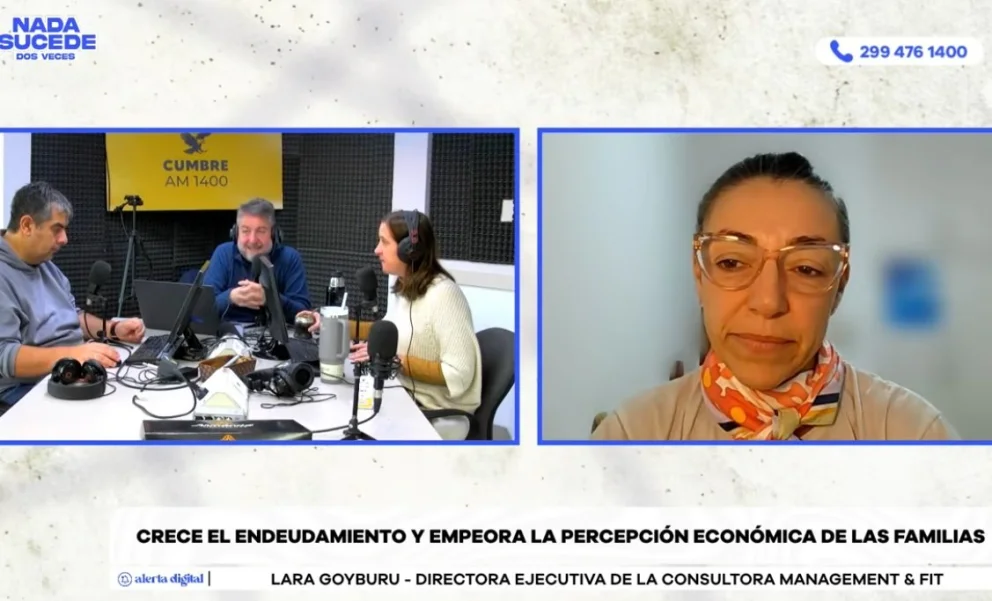 La especialista realizó declaraciones en AM Cumbre, en diálogo con los periodistas Mario Nico González, Evangelina Zingoni y Lucas Jara. Foto: captura video Cumbre Stream