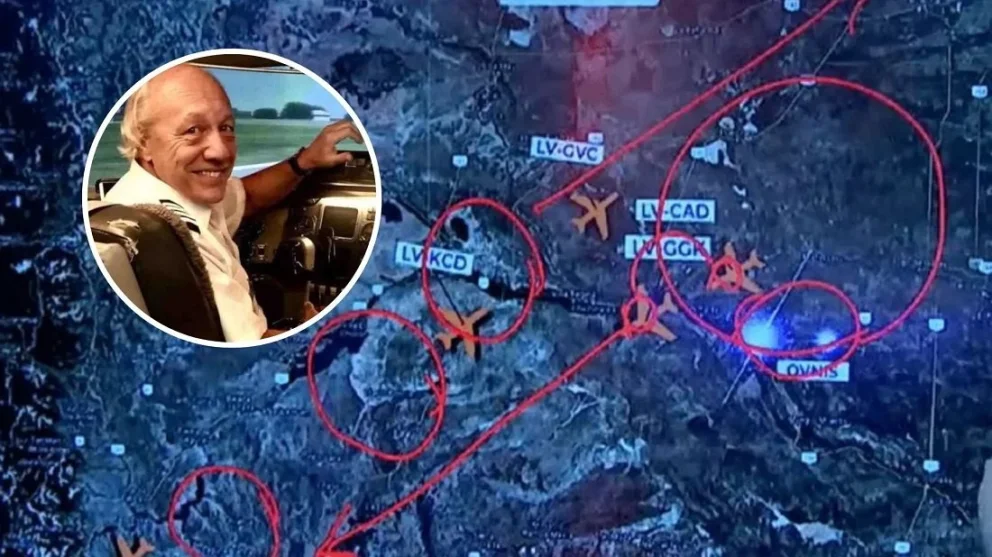 El testimonio del piloto Jorge Polanco del avión de Aerolíneas Argentinas que partió de Neuquén hacia Bariloche, entre los archivos desclasificados por Estados Unidos. Foto: archivo