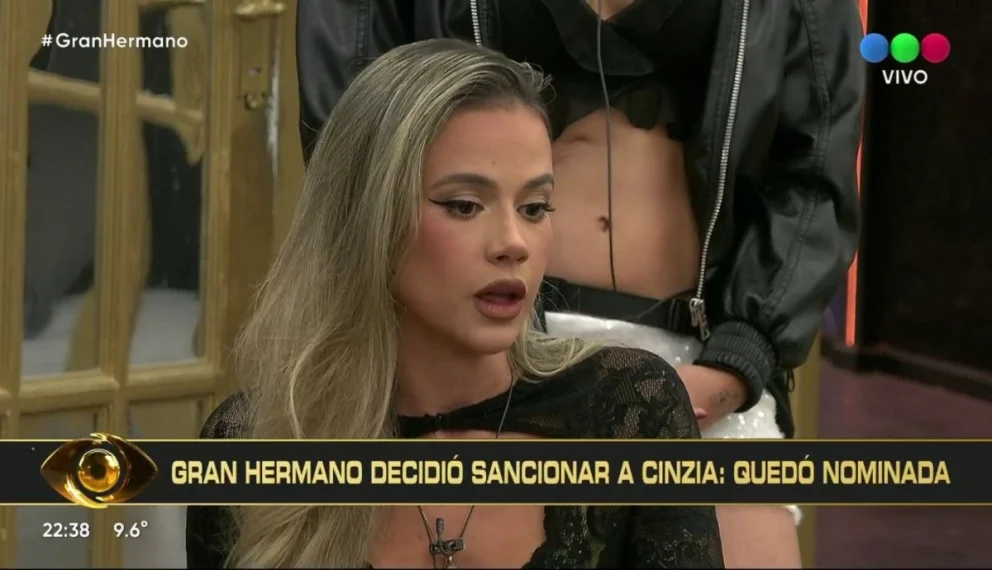 Cinzia Francischiello escuchó la sanción de Gran Hermano, que la dejó directamente en placa por romper el aislamiento.