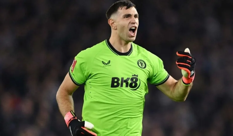 El "Dibu" Martínez y Aston Villa sueñan con la Europa League. Foto: TyC Sports