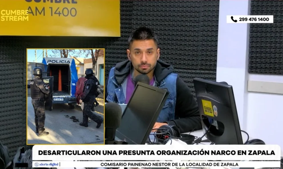El funcionario policial realizó declaraciones en el programa La Antesala, por AM Cumbre 1400. Foto: captura de video Cumbre Stream