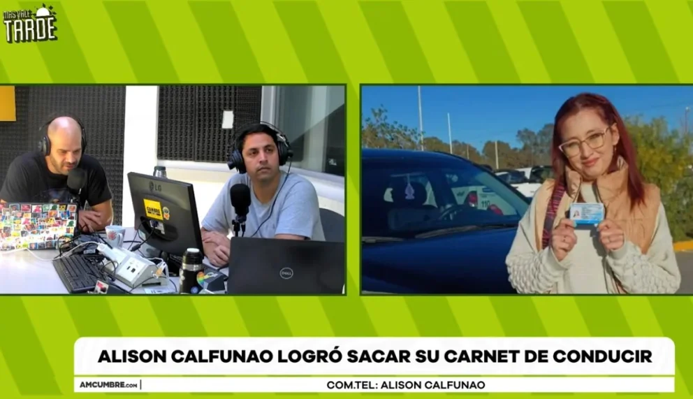 La joven neuquina realizó declaraciones en el programa "Más vale tarde", por AM Cumbre 1400. Foto: captura de video Cumbre Stream