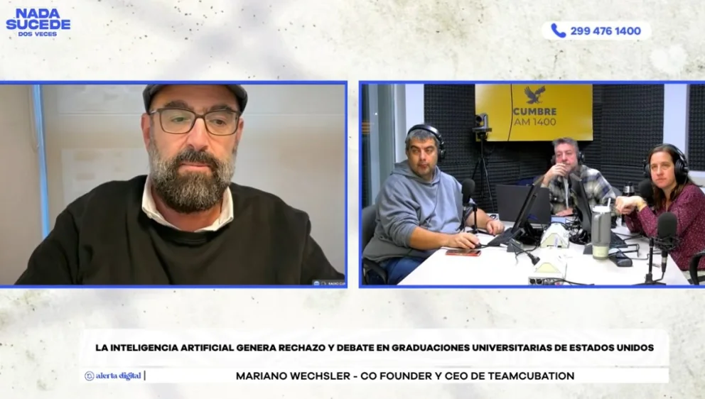 El especialista realizó declaraciones en el programa "Nada sucede dos veces" con la conducción de Mario Nico González, Evangelina Zingoni y Lucas Jara, por AM Cumbre 1400. Foto: captura de video Cumbre Stream