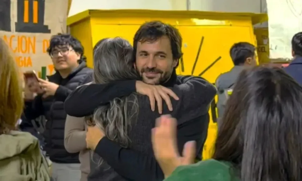 Julio Monasterio, junto a su compañera de fórmula María Belén Álvaro.