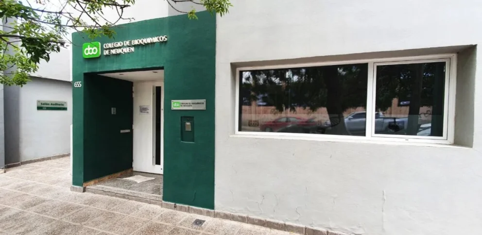 El colegio de bioquímicos de Neuquén.