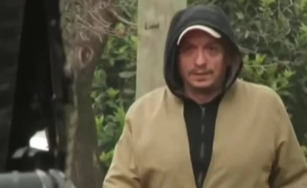 Máximo Kirchner llegando a la casa de Parque Leloir.